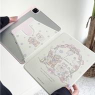 INS Creative Cartoon Funny Cute Bowknot Bear Rabbit For IPad10.2 Shell Ipad10th 5th Cover Mini6 Case Ipad Air2 Cover Air4/5 10.9 Anti-fall Case M1 Pro11/ipad12.9 Anti-bending Cover