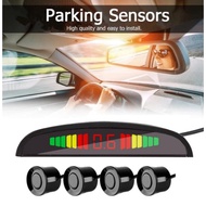 Univesal Parktronic Parking Sensor Auto Car Detector LED Display Reverse Back Up Radar Monitor System 4 Parking