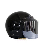 HELM BOGO DEWASA HELM RETRO DEWASA HELM CARGLOSS KW WARNA HITAM JILBAB HELM CLASSIC HELM UNTUK JILBA
