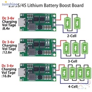 SSUNSHINE Step Up Board 18650 Type-C To 8.4V 12.6V 16.8V Li-Ion Charger Lithium Battery Charging