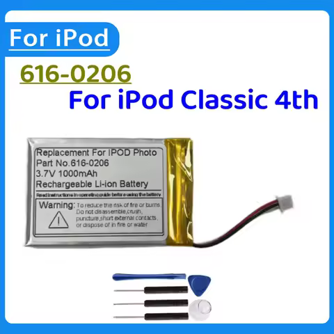 Replacement Battery 616-0206 616-0183 For Apple Ipod Classic 4th Gen / Photo U2 A1059 20 40GB Accumu