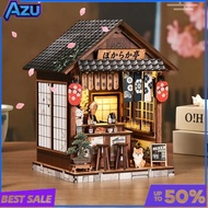  Yiran Izakaya Pub Miniature Scene AM01-007, DIY Wooden Bookend 3D Puzzle, Handcrafted Assembly Mod