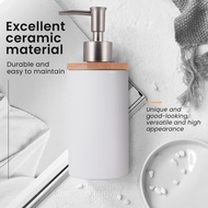 400Ml Ceramic Soap Dispenser, Nordic Style, Lotion Dispenser Soap Dispenser for Kitchen and Bathroom