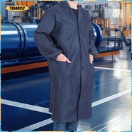 [tdraoylp] Laboratory Coat for Men Work Coat Versatile Lightweight Comfort with Pocket for