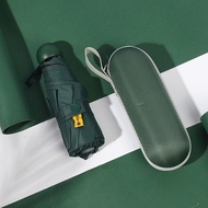 Dù Ô Mini Gấp Gọn Cán Tròn 2 Lớp Kèm Túi Đựng Dù Che Mưa Gấp Gọn Chống Nước Chống Tia UV