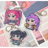 Kpop Demon Hunter Fandom Keychain, Huntrix & Saja Boys Keychain, Derpy Acrylic Bag Charms