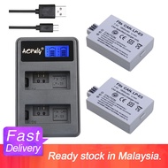 2pcs LP-E5 LP E5 LPE5 Battery + LCD USB DUAL Charger For Canon 450D 500D 1000D Kiss Digital X2 X3 F