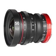 Meike 50mm T2.2 Large Aperture Manual Focus Low Distortion APS-C S35 Format 6K Mini Prime Cine Lens 