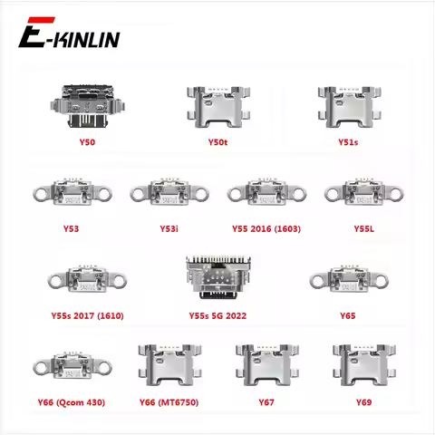 Charging Plug Dock Micro USB Type-C Jack Connector Socket Port For Vivo Y50 Y50t Y51s Y53 Y53i Y55 Y