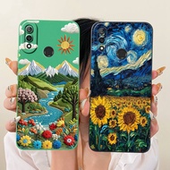 For Huawei Y9 2019 Case Y9 Prime 2019 Cover STK-L21 STK-LX3 Popular Sunflower Silicone Soft Shell Fo