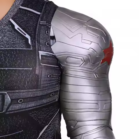Winter Soldier Metal Arm Cosplay Armor Mechanical Gauntlet Bucky Barnes Captain America 3 Movie Prop
