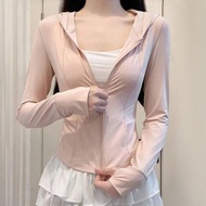 💟Taiwan Shipment💟  Ice Silk Sunscreen Jacket Cool Ice Silk Jacket Anti-UV Jacket Breathable Sunscree