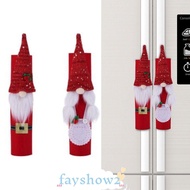 FAYSHOW2 Christmas Fridge Handle Covers, Warm Cloth Dishwasher Door Handle Cover,  Design Winter Par