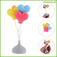 Mini Balloon Figurine Miniature House Props Doll Valentine's Day Balloons with Stand chuancsj