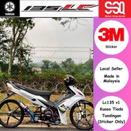 High Quality AAA Premium Sticker Stripe Yamaha Lc135 v1 Exciter Cover Set Body Set Coverset Bodyset 3M Vietnam Style