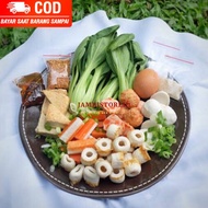 (JAMBISTOREID) CHOOSE INSTANT SHIPPING Shabu-Shabu Tomyam Suki Sausage Chicken Mushroom Enoki Dumpli