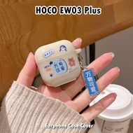 【In Stock】For HOCO EW03 Plus Case Casing Soft Silicone Simple Fresh Cartoon Earphone Case Cover