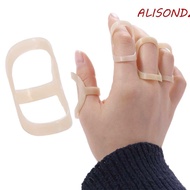 ALISONDZ Oval Finger Splint, Ring Sleeve Finger Cuff Finger Splint Support, Finger Support Protector Waterproof Skin Oval Finger Joint Stabilizer Ache Cure