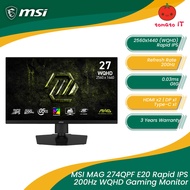 MSI MAG 274QPF E20 Rapid IPS 200Hz WQHD Gaming Monitor