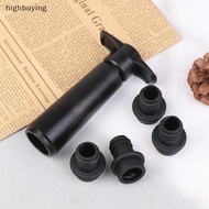 【HBSG】 Vacuum Wine Saver with 4 Reusable Stoppers - Keeps Wine Fresh Hot