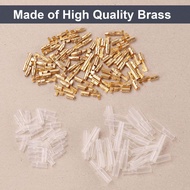 200pcs 3.9mm Bullet Connectors Male and FemaleBrass Bullet Terminal Connectors withInsulation Cover