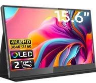 KEEPTIME OLED Portable Monitor 4K USB C Laptop Monitor 3840 x 2160, HDMI Computer Display HDR Gaming