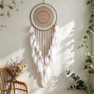 Bohemian Style Large Handmade Feather Decoration Wall Hanging, Suitable for Bedroom, Bohemian Style 