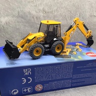 1:50 Scale Diecast Alloy JCB 4CX Backhoe Loader Engineering Vehicle Toys Cars Model Classics Adult S