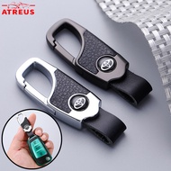 Toyota Car Logo Keychain Metal Leather Car Keychain Creative Key Holder Key Chain Key Ring For Toyot