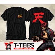 T-TEES - Street Fighter Gamer Shirt - Akuma Ten Heaven Kanji Symbol