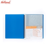 Seagull Clearbook Refillable 9423 Short 20Sheets 23Holes Dark Blue