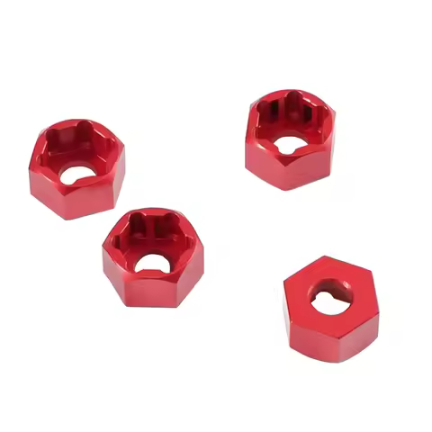 4Pcs 5mm to 7mm/12mm Hex Wheel Hub Adapters Conversion for Axial SCX24 1/24 Wheels on WPL D12 1/10 M