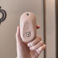 เคสกุญแจรถยนต์ Mercedes-Benz C260L E300L a C200l 200 S400 GLC300L 260 กลวงระดับไฮเอนด์ หนัง ปลอกกุญแ