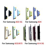 Power button + Volume Button Key Housing Side Button Ribbon For Samsung A33 A34 A53 5G Power Button 