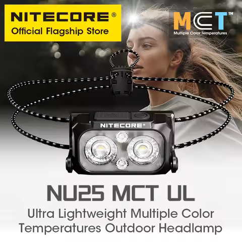 NITECORE NU25 MCT UL USB-C Rechargeable Headlamp Multiple Color Temperatures Headlight for Trail Run