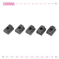 LIORA‌A 5 pcs T Slot Nuts, 45 Carbon Steel Grade 8.8 T-Slot Nut, Precision M8 Threads Black Oxide  S