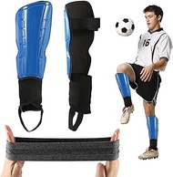 CALIDAKA Soccer Shin Guard Adult Outdoor Equipment Pads with Sports Headband Protective Soccer Shin Guards for Kids Youth Adults with Adjustable Ankle Straps - Protective Soccer Equipment