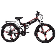 Omeci folding electric mountain bike 24/27 inch large wheel electric power assisted lithium battery
