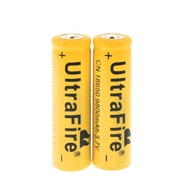 2x9800 mAh แบตเตอรี่ชาร์จไฟฉาย Li-ion 18650 9800mAh 3.7V 2 ชิ้น /ถ่านชาร์จโซลาร์เซลล์ Rechargeable Battery 18650 Rechargeable Battery Li-ion Battery 9800MAH 2PCS For Flashlight