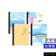 Zhuyou SS-13030 A4/13K 30-Hole Cardboard Binder Lightweight Folder/30-Hole Empty Folder/Full-Open Fo