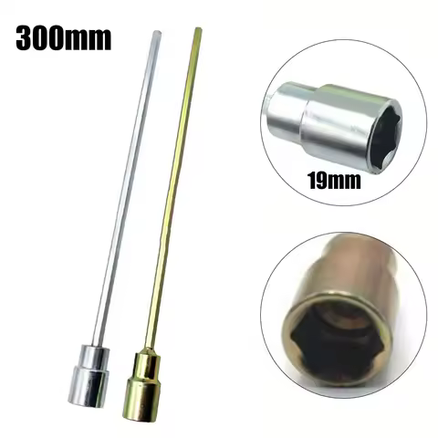 1 Pc 300mm Extension Socket Wrench 19mm Hexagon Socket Corner Steady Caravan Leg Winder Drill Socket
