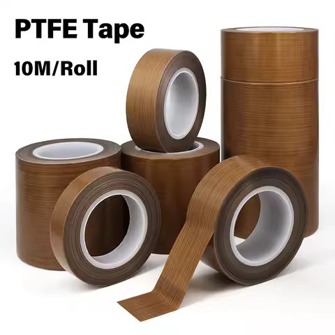 10M/Roll Width 5 - 100mm PTFE Tape High Temperature Resistance Resistance Heat Insulation Sealing Ta