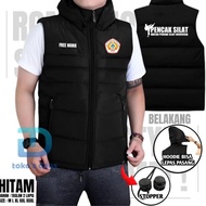IPSI VEST FREE NAME OF INDONESIAN PENCAK SILAT ASSOCIATION WINDPROOF WATERPROOF OUTDOOR SCREEN PRINT
