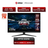 MSI OPTIX G321Q GAMING MONITOR 31.5" WQHD / 170Hz / IPS / 1MS / G-SYNC COMPATIBLE