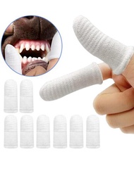 2入組寵物指套小狗牙口腔清潔工具小貓手指牙刷寵物配件用品