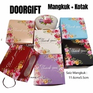 20set Doorgift Mangkuk+Kotak lipat sendiri / Doorgift Kenduri Kahwin/ Goodies Kahwin