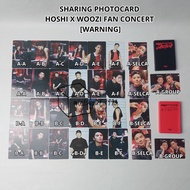 [READY NEW OFFICIAL ] SHARING PHOTOCARD SET HOSHI X WOOZI TYPE a & B - FAN CONCERT [ WARNING ] FANCO