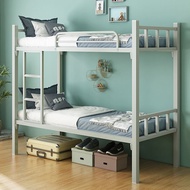 Double Decker queen bed frame katil double decker single bed frameUpper and Lower Bunk Iron Bed Iron-Wood Beds Staff