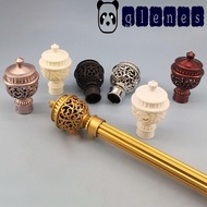 GLENES Curtain Rod Cap Retro Hollow Out Durable Decorative Curtain Rod Head