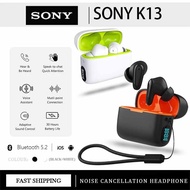 Sony k13 Wave Buds True Wireless Earbuds Pure Bass Built in Mic Active Noise Cancelling LED Power Di